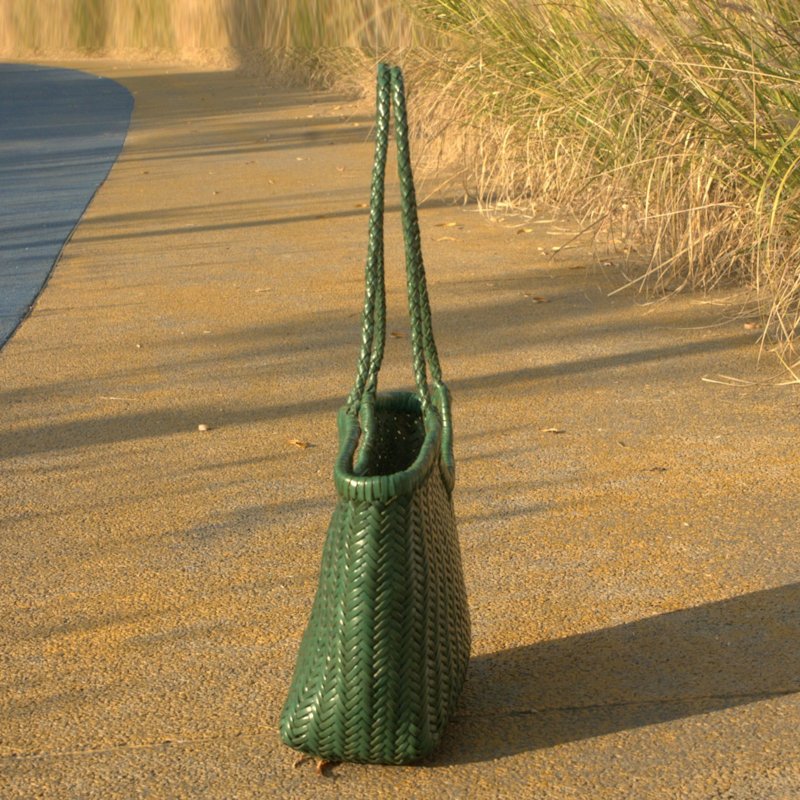 Thumbnail of Woven Leather Handbag In Zigzag Pattern 'Vittoria' image