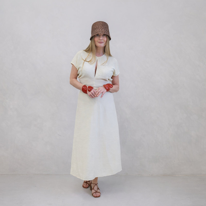 Thumbnail of Woven Straw Lamp Bucket Hat image