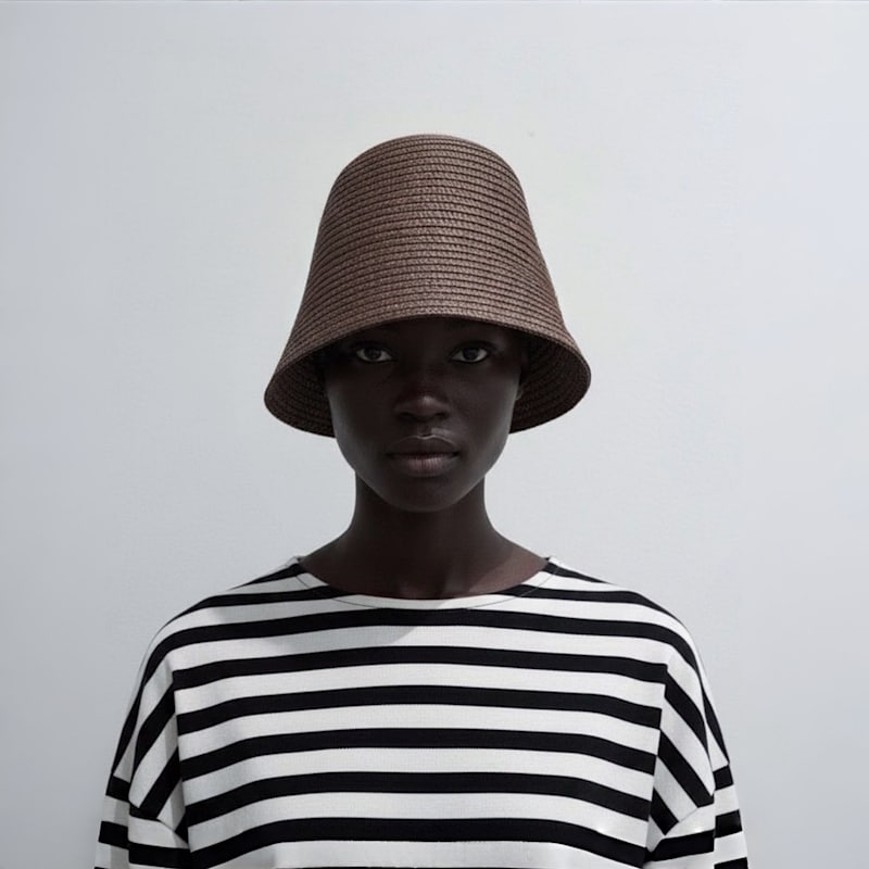 Thumbnail of Woven Straw Lamp Bucket Hat image