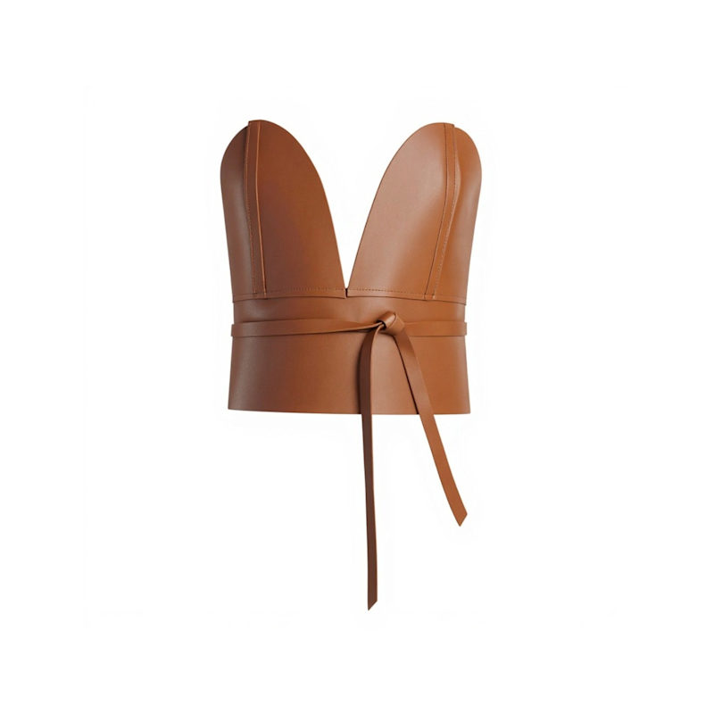 Thumbnail of Wrap Corset Belt - Pecan image