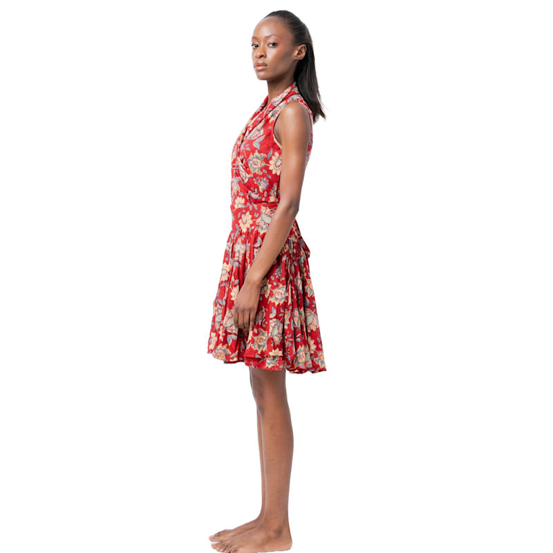 cotton block print dress Indigo cotton maxi Shop Delia Block Print Cotton