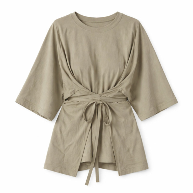 Thumbnail of Wrap Tie Tee Sage image