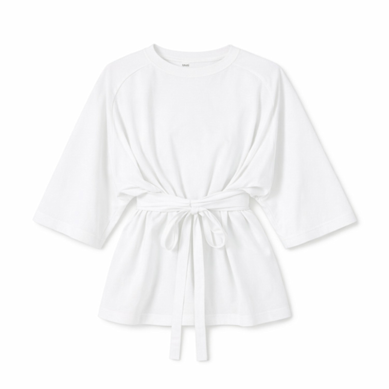 Thumbnail of Wrap Tie Tee White image