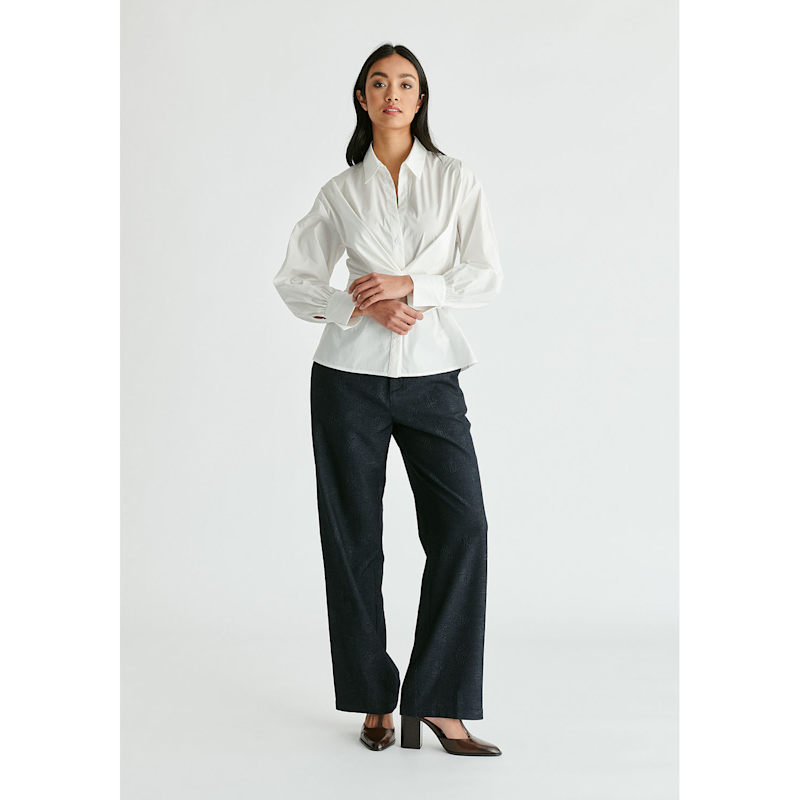 Thumbnail of Wrap Tie Waist Shirt In White image