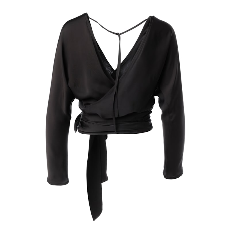 Thumbnail of Wrap Top With Long Raglan Sleeves image