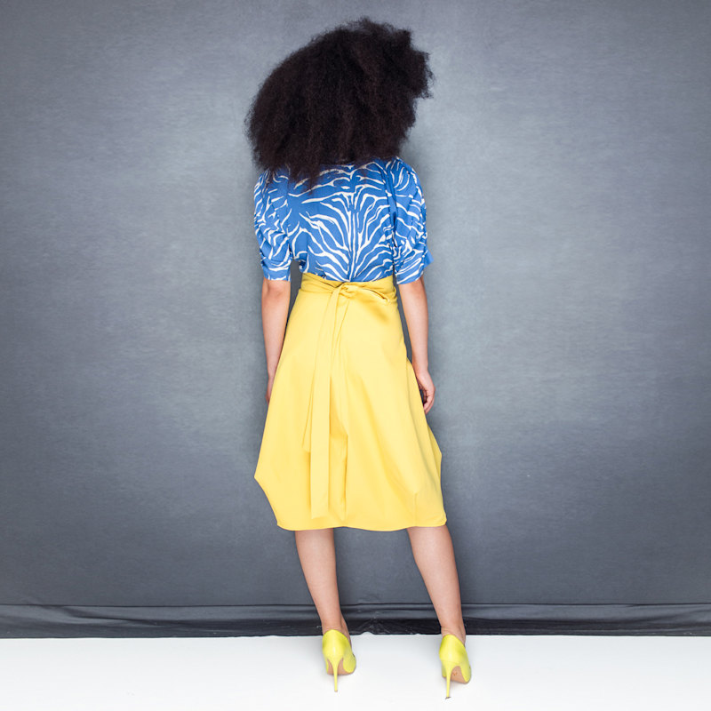 Thumbnail of Wrapped Skirt In Yellow image