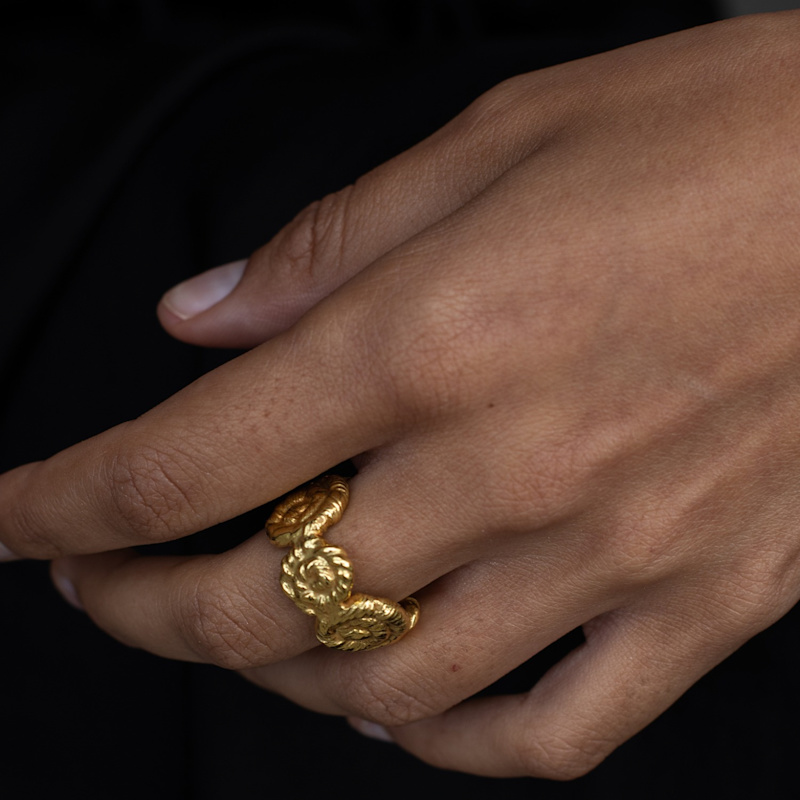 Thumbnail of Nautilus Chunky Ring Gold image