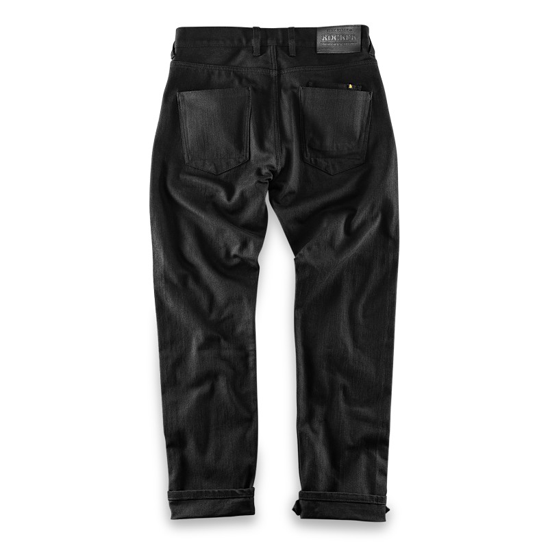 ボトムス SOOR PLOOM Retro Jean, Black Denim Ja Skull Drip Denim Jeans- Black - Ron Tomson