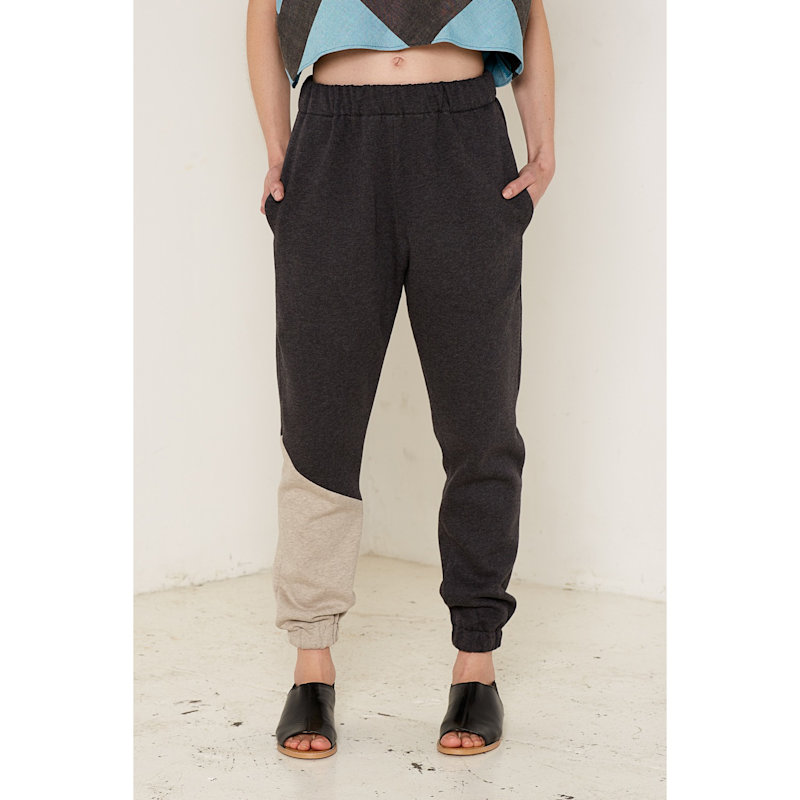Thumbnail of Jupiter Jogger Trousers Grey In Organic Fleece image