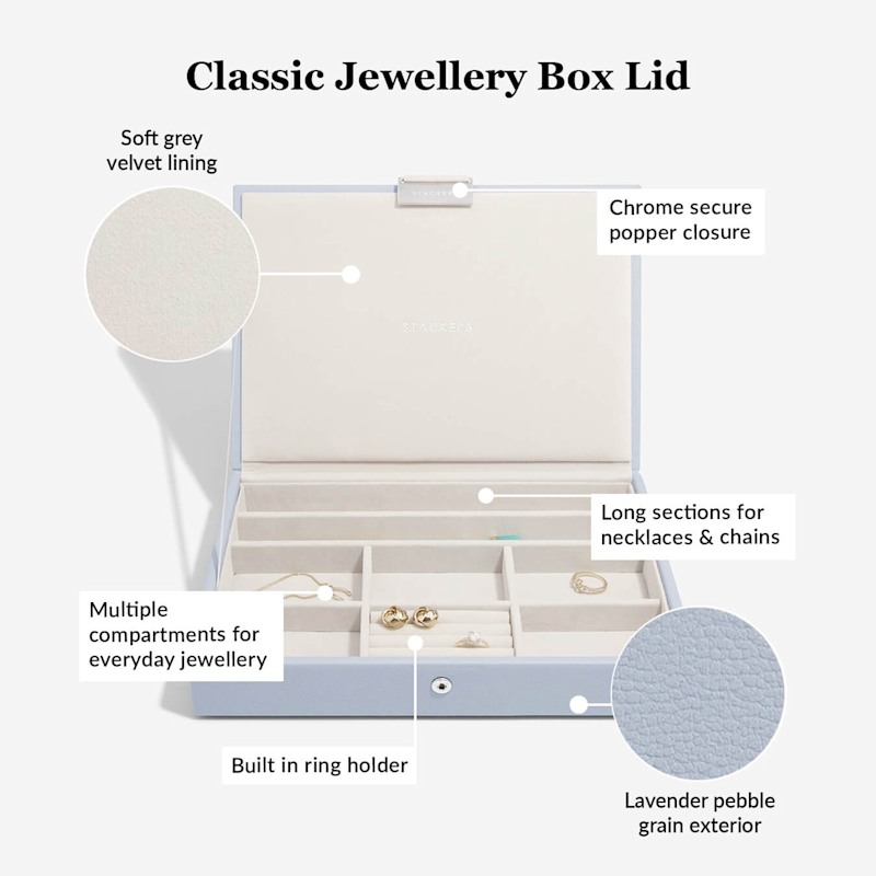 Thumbnail of Stackers Lavender Classic Jewelry Box Set Of Four image