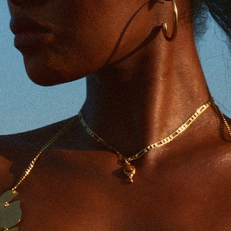 Thumbnail of Xara Tiger's Eye Pendant Chain Choker image