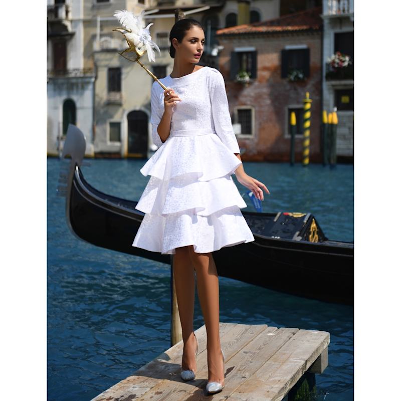 Thumbnail of Wedding Dress-Blouse Transformer Jacqueline - White image