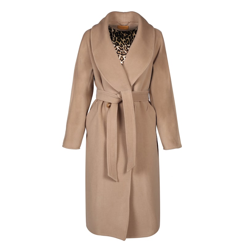 Thumbnail of 'Hepburn' 100% Italian Virgin Wool & Cashmere Coat In Grigio image