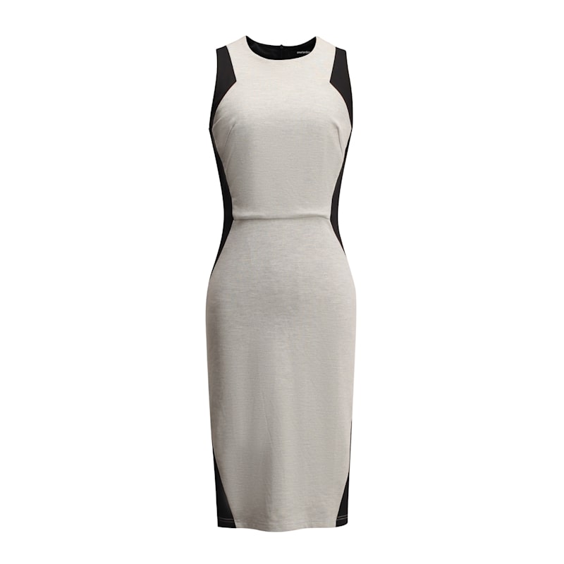 color block bodycon dress Elegant Multi-Color Block Bodycon Dress