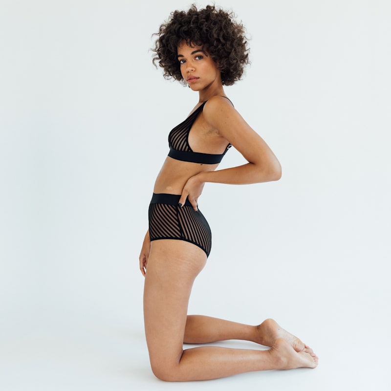 Thumbnail of Vertigo V Neck Bralette Black image