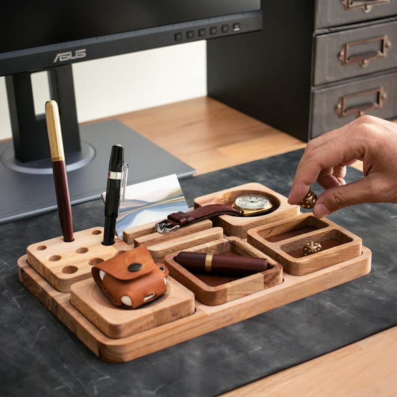 Thumbnail of Wood Desk Organizer - Alabanda image
