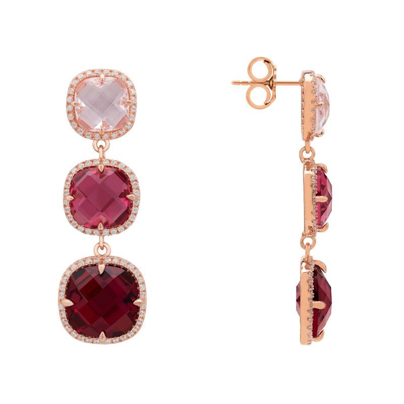 Thumbnail of Knightsbridge Earrings Rosegold Pinks image