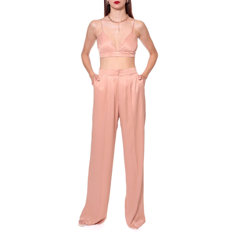 Thumbnail of Jessie Satin Interface Tan Pants image
