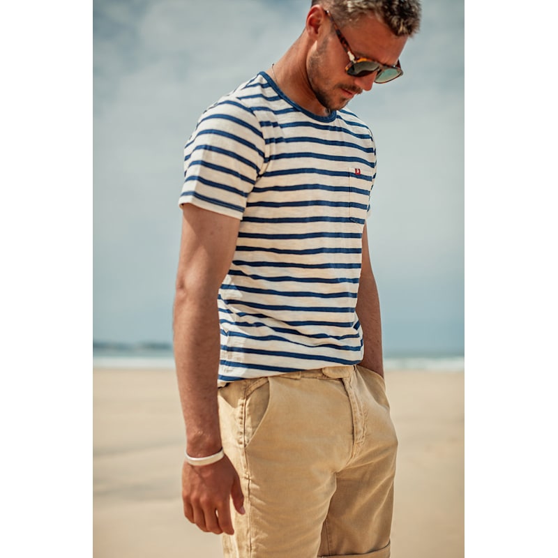 Thumbnail of Breton Striped T Shirt Blue image