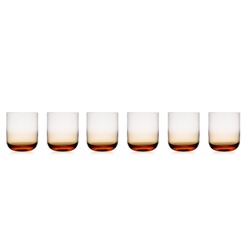 Thumbnail of Six Crystal Tumblers In Amber image