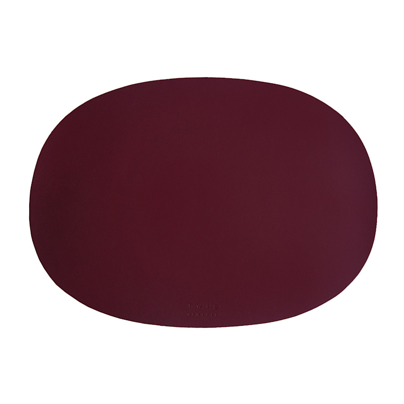 Thumbnail of Deco Placemats, Set Of Two - Burgundy image