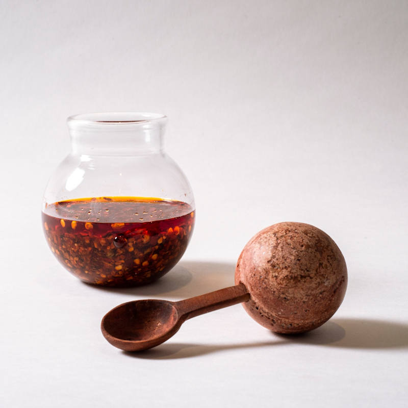 Thumbnail of Salsero Container - Red Marble image