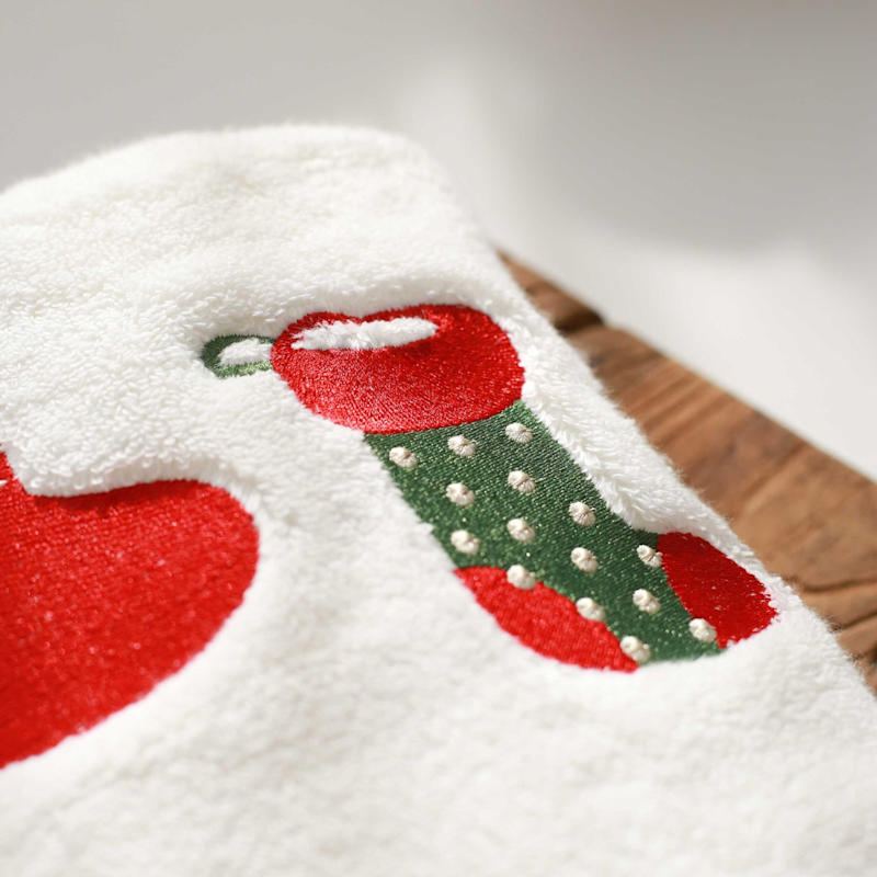 Thumbnail of Christmas Stockings Embroidery Face Towel image