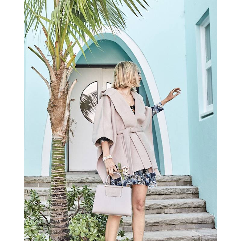 Jackson Landing Wool Blend Cape Coat - Sand | Belle & Bloom | Wolf