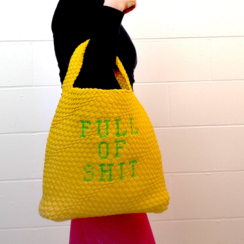 Thumbnail of Yellow Bucket Embroidered Bag image