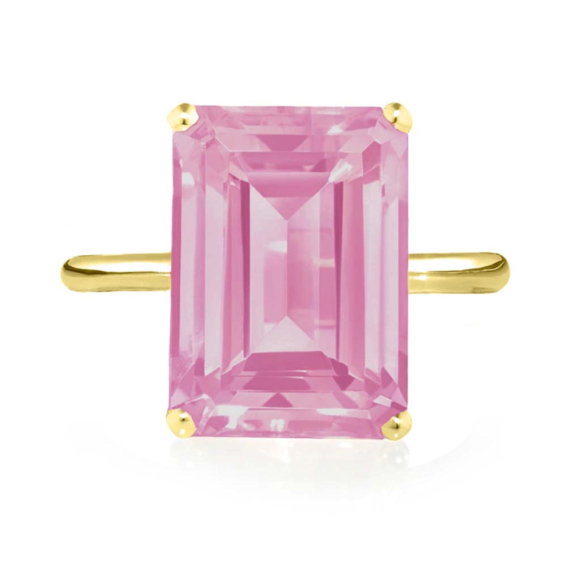 Thumbnail of Yellow Gold Vermeil Pink Topaz Ring image