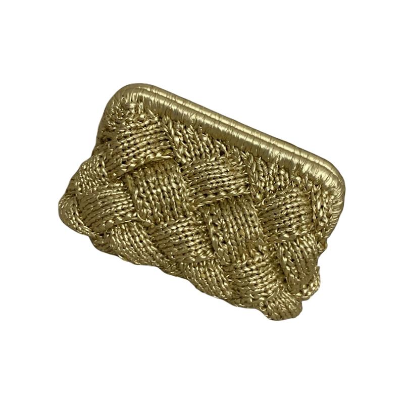 Yellow Puzzle Luxury Metallic Crochet Bag | Springmoonatelier