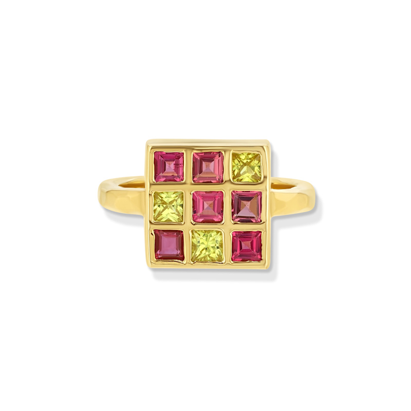 Thumbnail of Yellow Sapphire & Pink Tourmaline Ring image