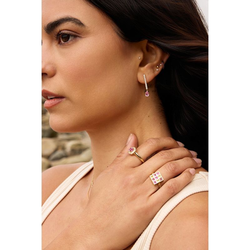 Thumbnail of Yellow Sapphire & Pink Tourmaline Ring image
