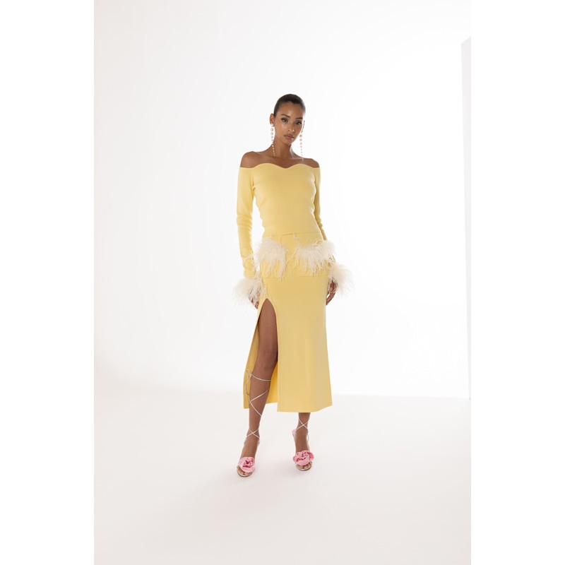 Thumbnail of Butter Yellow Vanilla Knit Top image