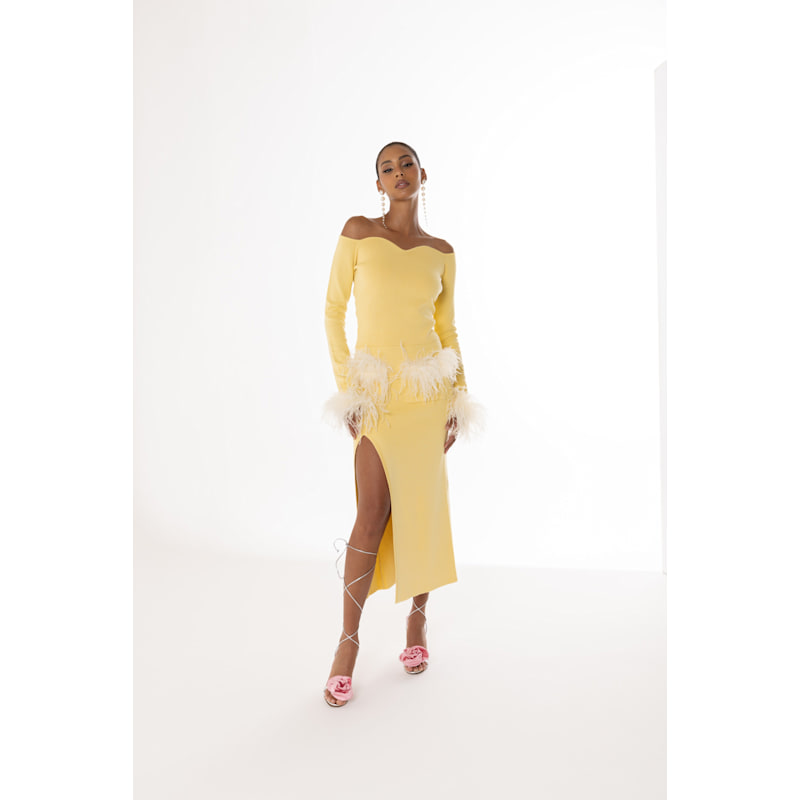 Thumbnail of Butter Yellow Vanilla Knit Top image