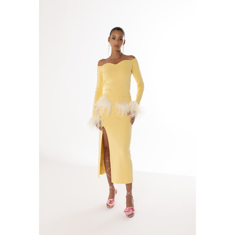 Thumbnail of Butter Yellow Vanilla Knit Top image