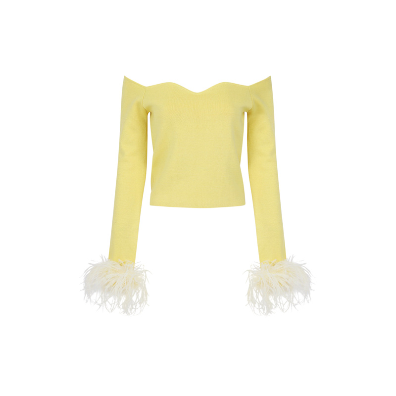 Thumbnail of Butter Yellow Vanilla Knit Top image