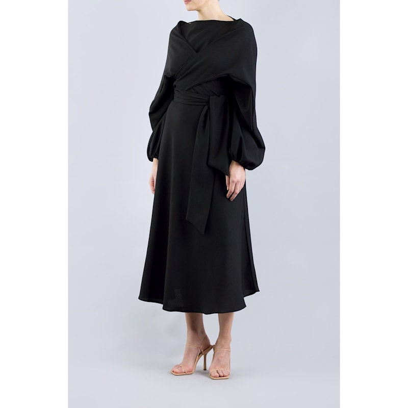 Thumbnail of Crawford Black Midi Dress image