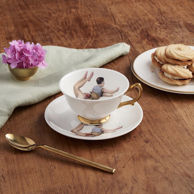 Thumbnail of Trapeze Boy Teacup & Saucer image
