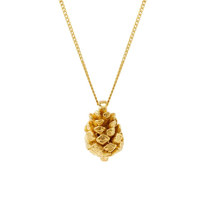 Thumbnail of Baby Pine Cone Necklace - Gold image