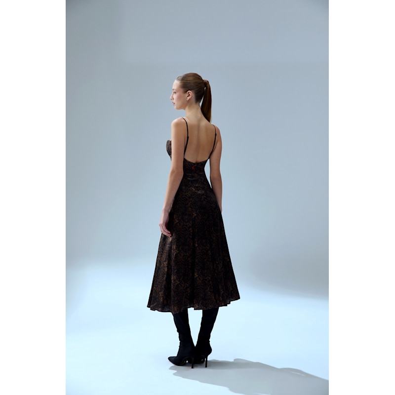 Thumbnail of Your Itch Silk Dress - Leopard image