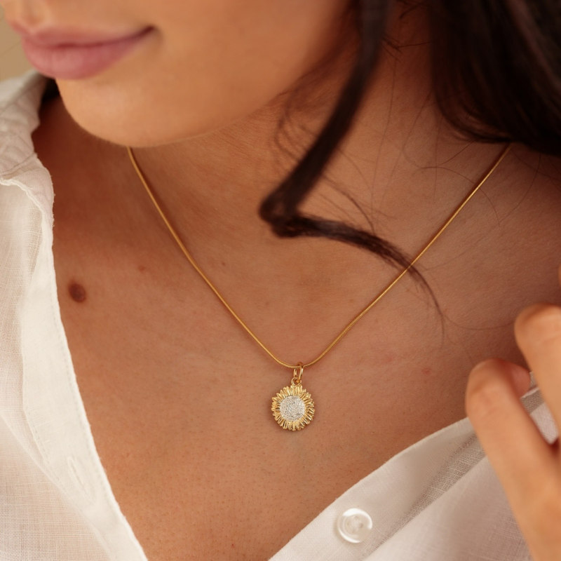 Thumbnail of Gold Plated Round Snake Chain Necklace image