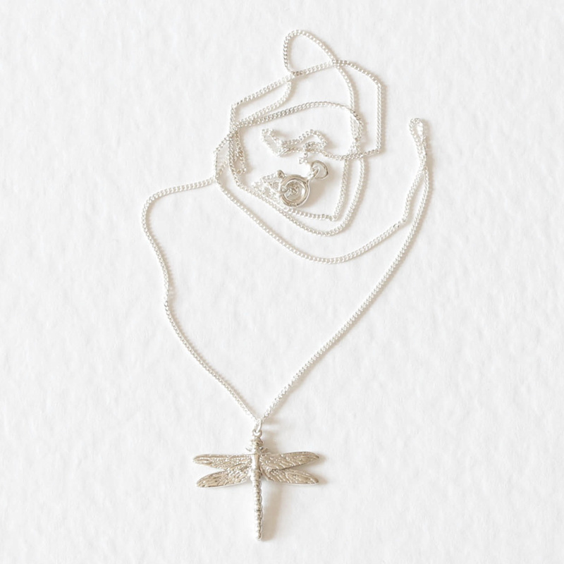 Thumbnail of Dragonfly Necklace - Silver image