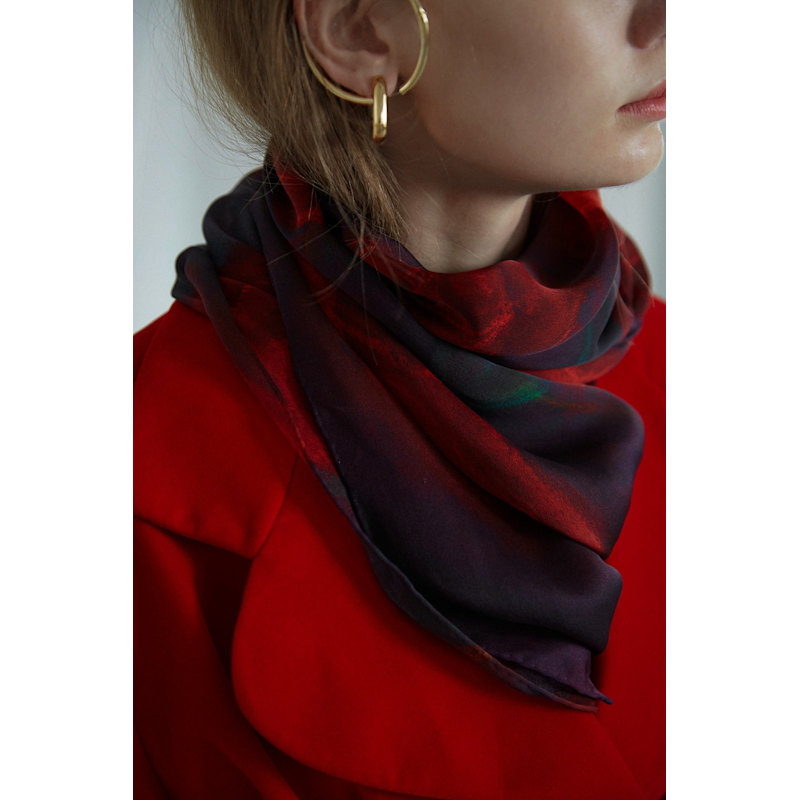 Thumbnail of "La Rosa" Silk Shawl Scarf image