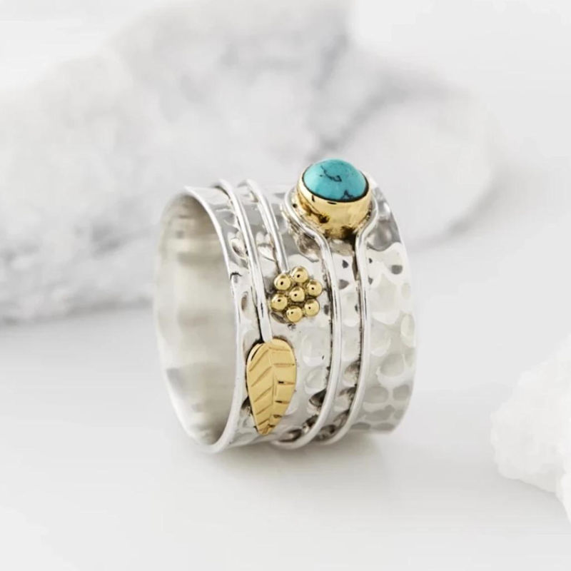 Thumbnail of Secret Garden Silver Ring - Turquoise image