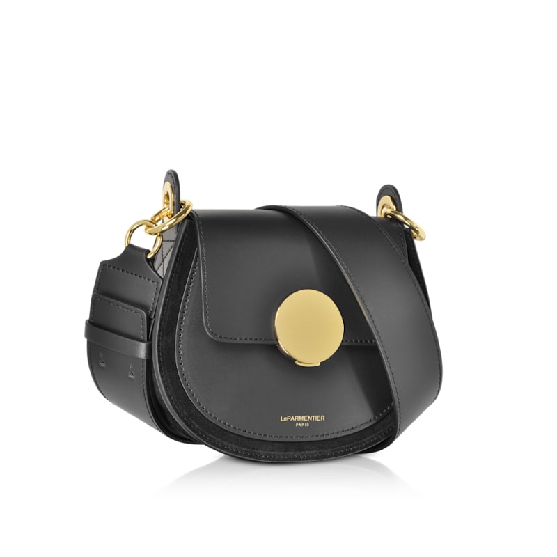 Thumbnail of Yucca Suede & Leather Shoulder Bag - Black image