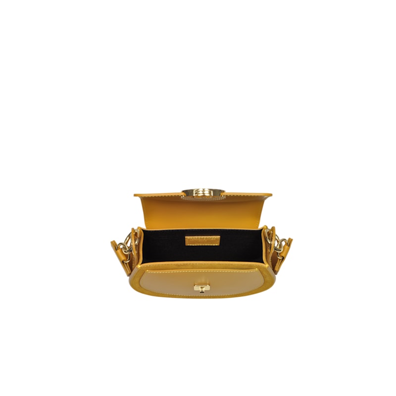 Thumbnail of Yucca Suede & Leather Shoulder Bag - Mustard Yellow image