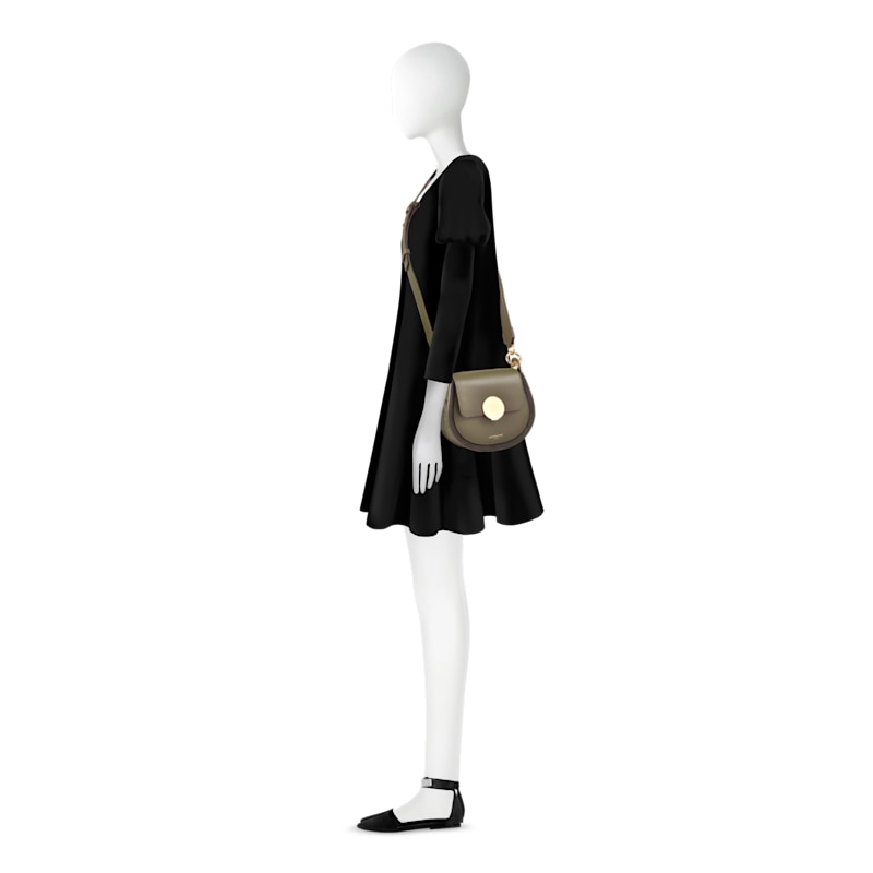 Thumbnail of Yucca Suede & Leather Shoulder Bag - Green image