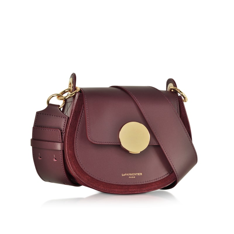 Thumbnail of Yucca Suede & Leather Shoulder Bag - Burgundy image