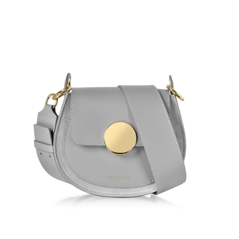 Thumbnail of Yucca Suede & Leather Shoulder Bag - Grey image